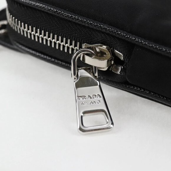 PRADA Shoulder Bag Nylon Black Auth 127896M - Picture 8 of 16
